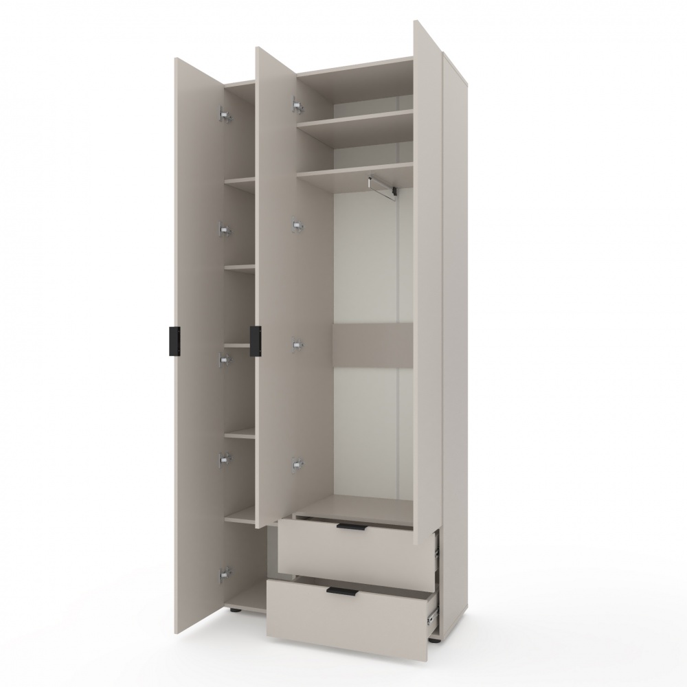 Шафа Metkas Home A013R, 3д2ш, ЛДСП 2300х1000х420 мм кашемір кашемір