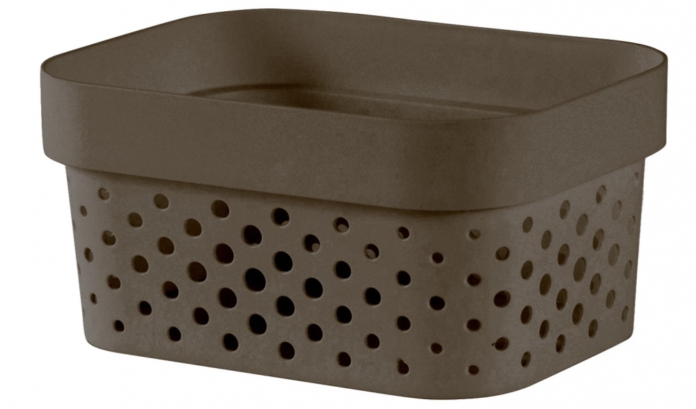 Кошик для зберігання Curver темно-коричневий Infinity 1,4 л 83x167x125 мм