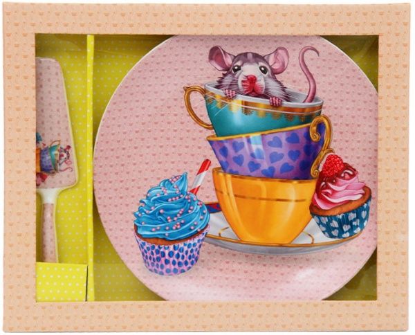 Блюдо для торта Кумедна мишка 27 см 924-494 Lefard 