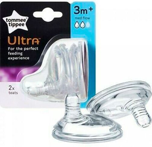 Соска Tommee Tippee Closer to Nature Ultra Середній потік 2 шт