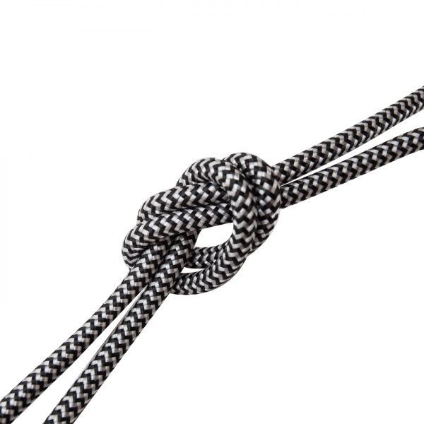 Кабель силовой многожильный Светкомплект ПВС 2х0,5 медь бело-черный