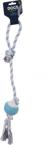 Іграшка для собак м'яч на мотузці в асортименті 12x5,2 см