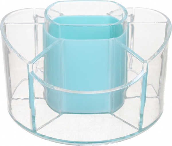 Органайзер для косметики Luna 14,8x14,8x9,2 см бирюза 