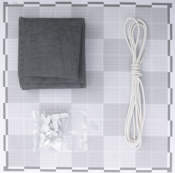 Сетка москитная на окна / на балкон сборная 792х1542 мм серый