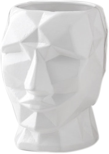 Ваза керамическая Nana ceramics Кай белый глянец 19 см 
