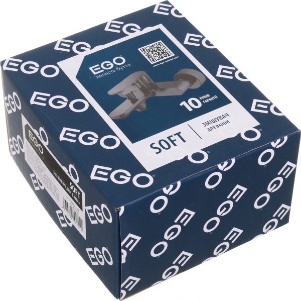 Смеситель для ванны EGO Soft матовый черный