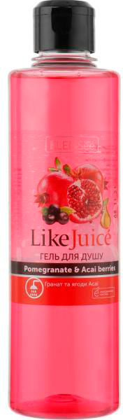 Гель для душа ElenSee Like Juice Гранат и ягоды асаи 390 мл