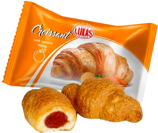 Круасан Лукас з абрикосовим наповнювачем 450 г (4823054605580) 450 г 