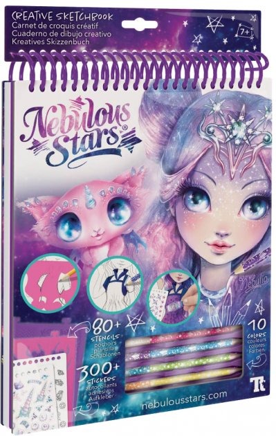 Набір для творчості Nebulous Stars Скетчбук Небулія мотиви космосу 11101