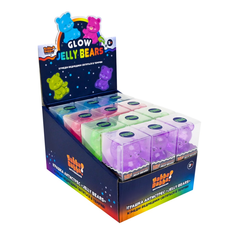 Игрушка-антистресс Yabba Dabba Мишка (сияет в темноте) YD2560