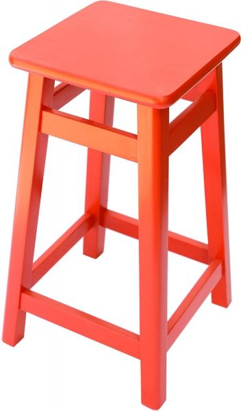 Табурет барный 800x300x300 мм красный / 