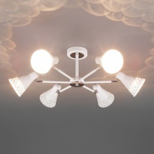 Люстра стельова Strotskis Trina 6x60 Вт E14 білий 70100/6 