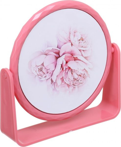 Зеркало косметическое Luna Пион 17х17,3 см розовый LT190448 