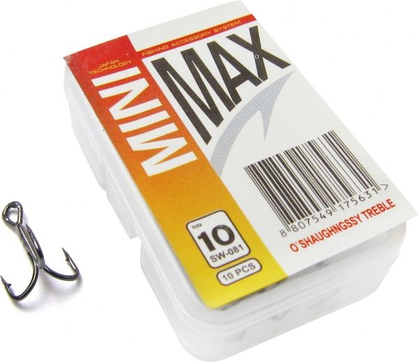 Крючок MiniMax Treble Hook o'shaughnessy №10 10 шт. SW081-10