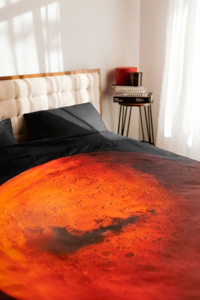 Комплект постільної білизни by Andre TAN Чоловіки з Марса євро чорний із червоним SoundSleep 