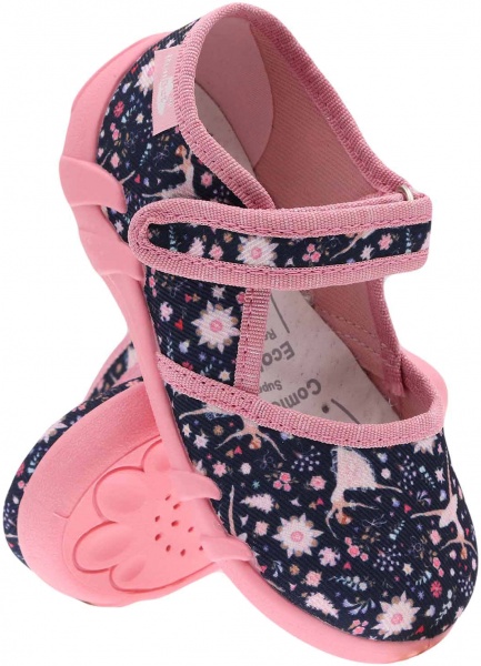 Тапочки детские RenBut Цветок р.21 темно-синий 13-105_P-1443-21 