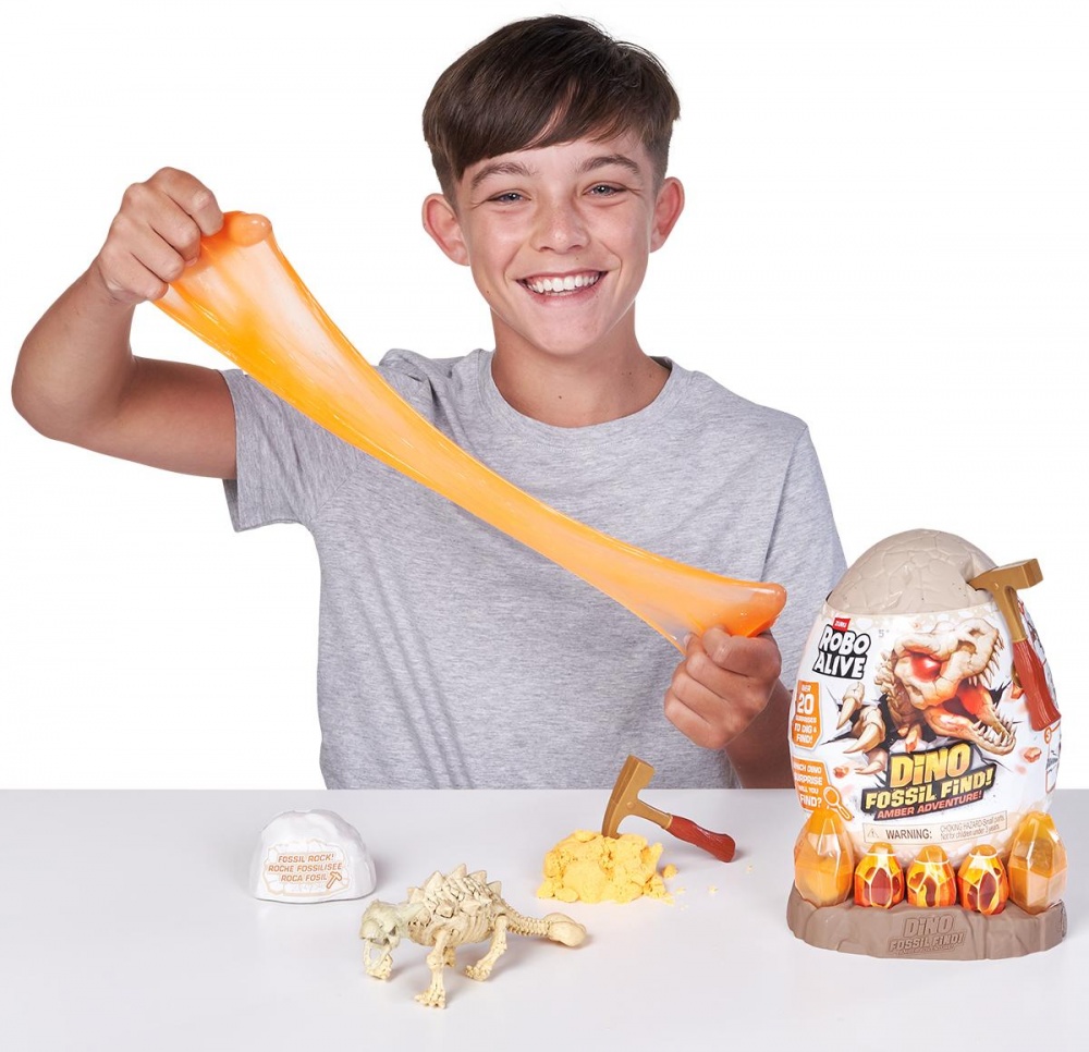 Интерактивный игровой набор Pets & Robo Alive Янтарные раскопки динозавра 71153