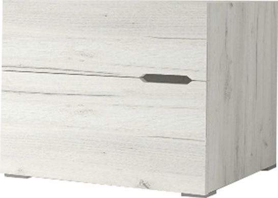 Тумба прикроватная Lion Гермес 550х430х420 дуб крафт белый 