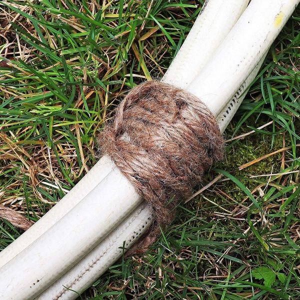 Веревка для сушки белья 6 мм х 60 м + 20 пластиковых прищепок Gruntek