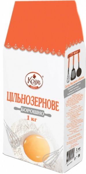 Мука ТМ Козуб Продукт пшеничная цельнозерновая 1кг 4820094531534