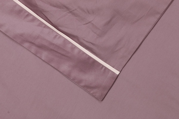 Комплект постільної білизни Solid сімейний бузковий La Nuit 