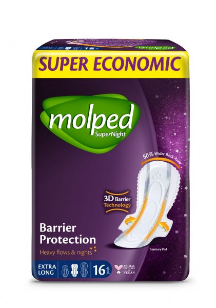Прокладки гигиенические Molped SuperNight Extra long 16 шт.