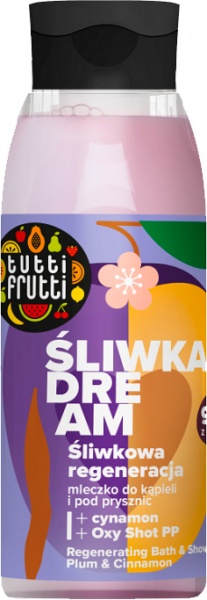 Гель-молочко Farmona Tutti Frutti регенерирующая слива и корица 400 мл