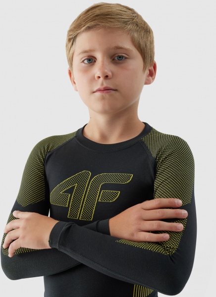 Комплект термобелья 4F SEAMLESS UNDERWEAR M094 4FJAW23USEAM094-20S р.164 черный