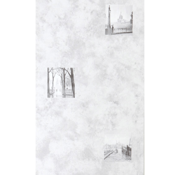 Панель ПВХ №162 мрамор с фото-вставкой серая 8x250x3000 мм (0,75 кв.м)