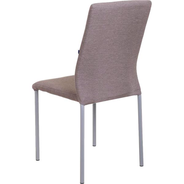 Стул обеденный Nowy Styl NIK ALU (BOX-4) (CH) GD-62 алюминий/светло-коричневый