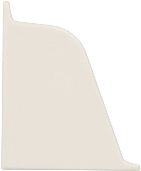 Заглушка 118 Rauwalon левая 35x29x29 мм молочный