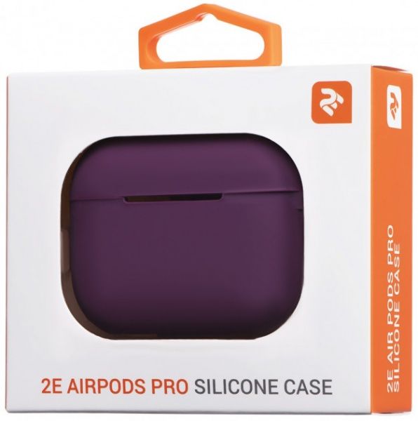 Чохол для навушників 2E для Apple AirPods Pro Pure Color Silicone 2.5 мм Marsala (2E-PODSPR-IBPCS-2.5-M) 