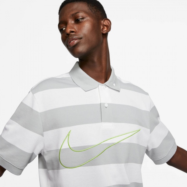 Поло Nike M NSW SWOOSH POLO SS KNT CJ4909-077 р.L сірий