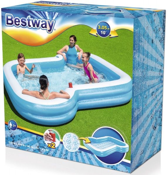 Басейн надувний Bestway Сімейний 305x274x46 см