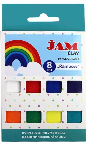 Пластика Jam Clay Rainbow 8 шт. 20 г 