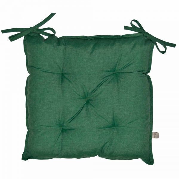 Подушка на стул РОУЗ квадратная зеленая La Nuit