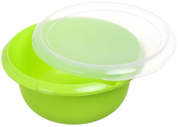 Миска с крышкой Боул 1,75 л оливковая Алеана