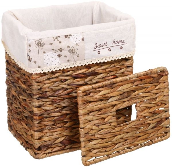 Кошик плетений Tony Bridge Basket з текстилем 36х26х44 см XTA19-61AB-2 