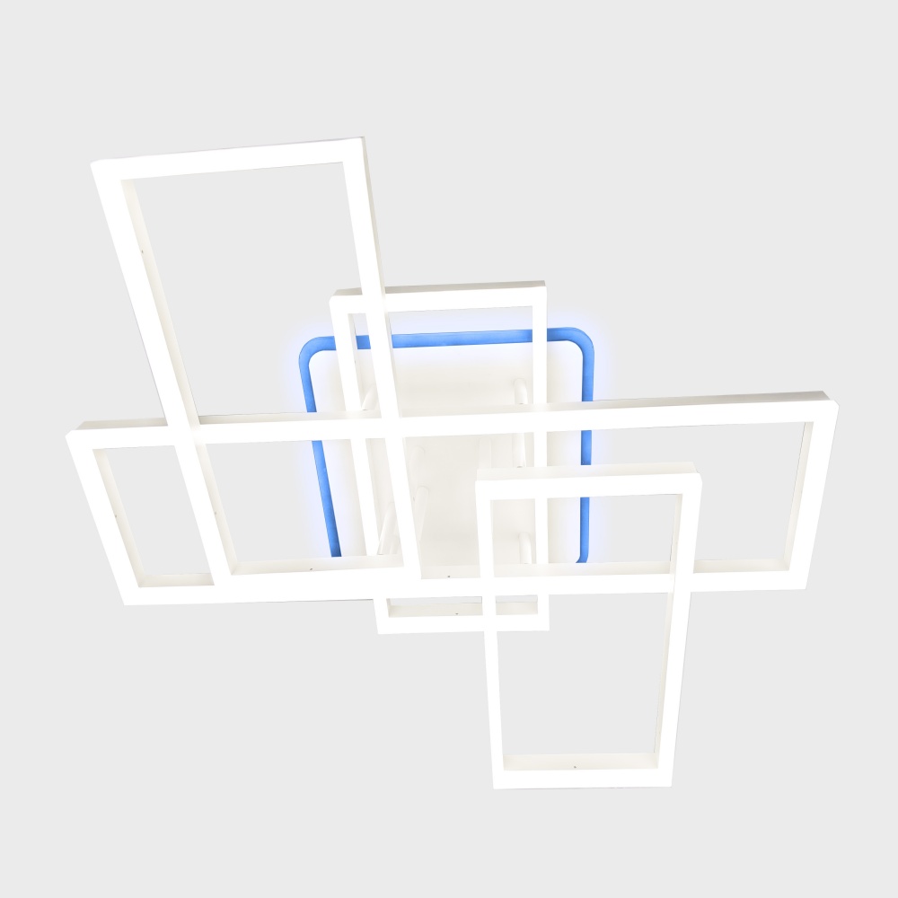 Люстра светодиодная Luminaria Люстра LED светодиодная LUMINARIA GENNY RGB 130W 5S WHITE (с пультом ДУ) 130 Вт LED-модуль 101 Белая GENNY RGB 130W 5S WHITE