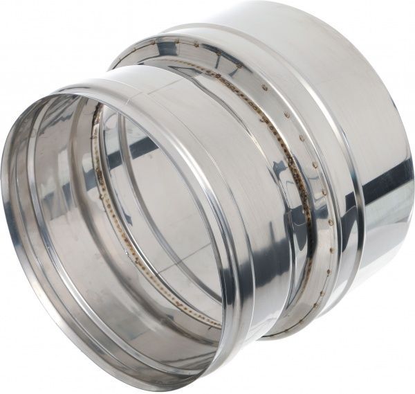 Переходник дымоходный 0,5 мм нерж Ф180+/200- мм Versia-Lux 