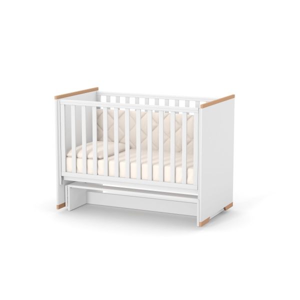 Кроватка детская Veres Сиэтл бело-буковый 09.3.1.37.15