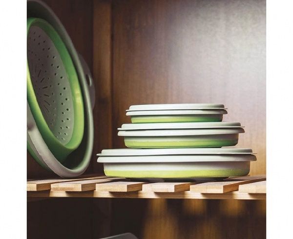 Набор посуды Summit 0,5 л СКЛАДНЫХ МИСОК POP BOWL SET LIME/GREY (3 ШТ.)