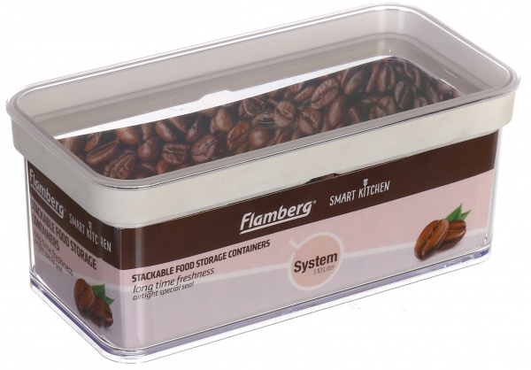 Емкость для хранения пластиковая с крышкой 1,1 л Luzern Flamberg