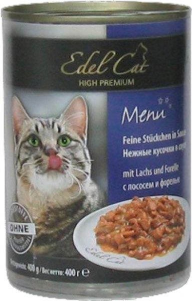 Консерва Edel Cat з лососем і форелью 400 г
