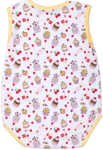 Боди-майка Маленькие люди 322-111 р.74 белый с принтом