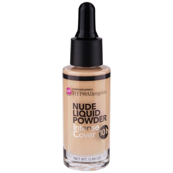 Пудра рідка Bell Hypo Allergenic Nude Liquid Powder Intense Cover 03 natural 25 г