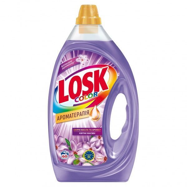 Гель для машинной и ручной стирки Losk Колор Ароматерапия Аромат цветка жасмина 3 л 