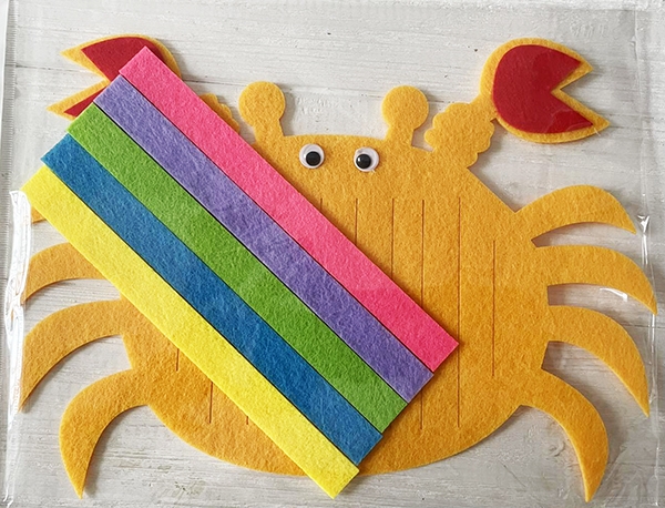 Набор Діамантові ручки из фетра Краб 18,5x20,5 см 120683