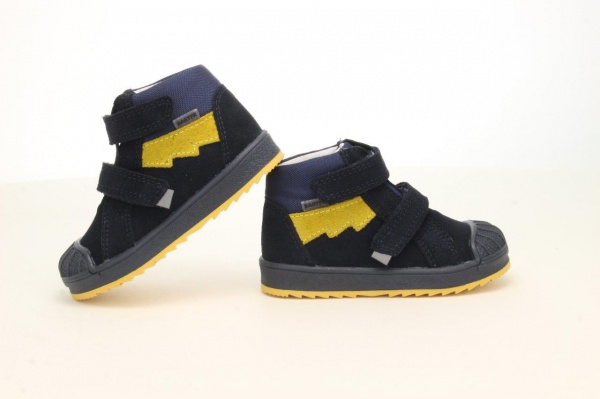 Ботинки для мальчиков BARTEK 11948037 р.22 темно-синий с желтым 