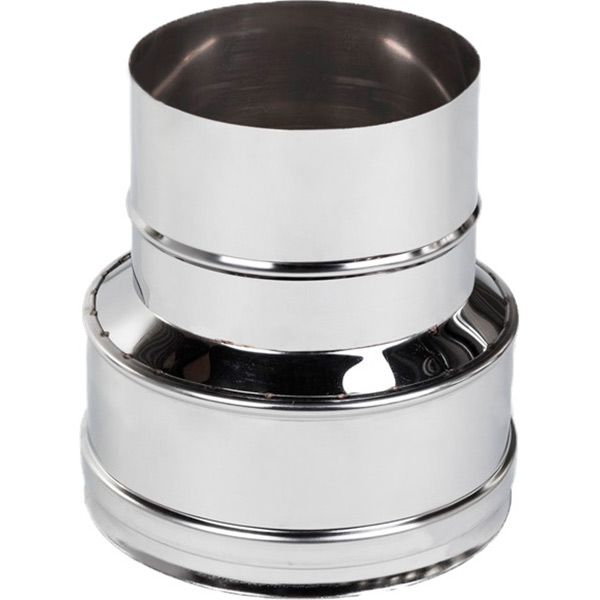 Переходник дымоходный 0,5 мм нерж Ф150-/180+ мм Versia-Lux 